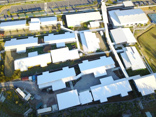 aerial view of our school